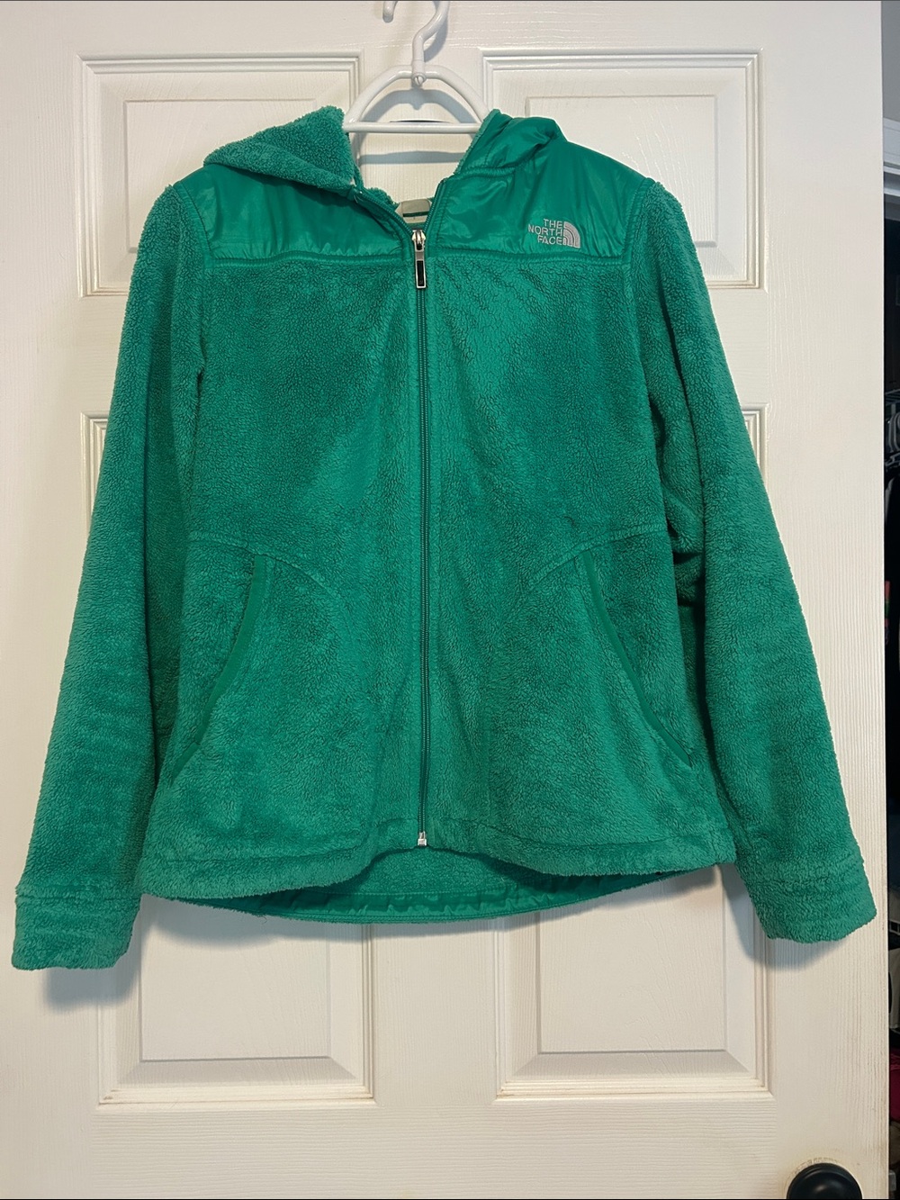 The North Face Women's Green Hooded Fleece Jacket